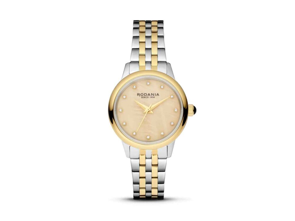 RODANIA SWISS MADE DAMES - Bicolor Staal-Plaqué / PVD | Rodania 1930 Swiss Made