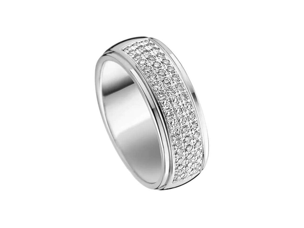 Mémoire Trouwring - 18kt Witgoud | Mémoire Ring