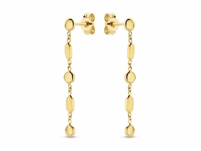 Oorbellen afhangers - 18kt Geelgoud | COLLECTION VANSCHOENWINKEL