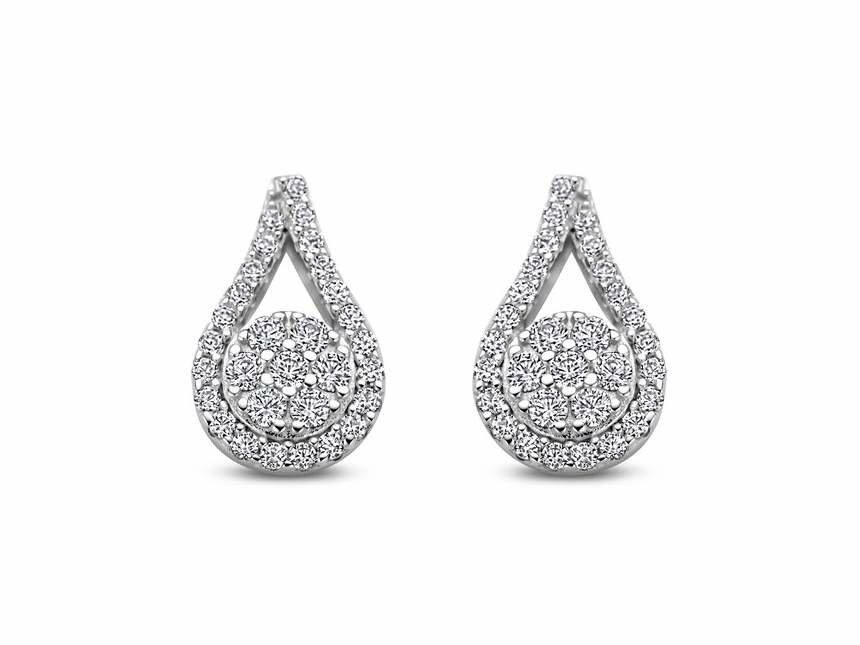 Oorbellen zirconia - Naiomy (AG) Zilver