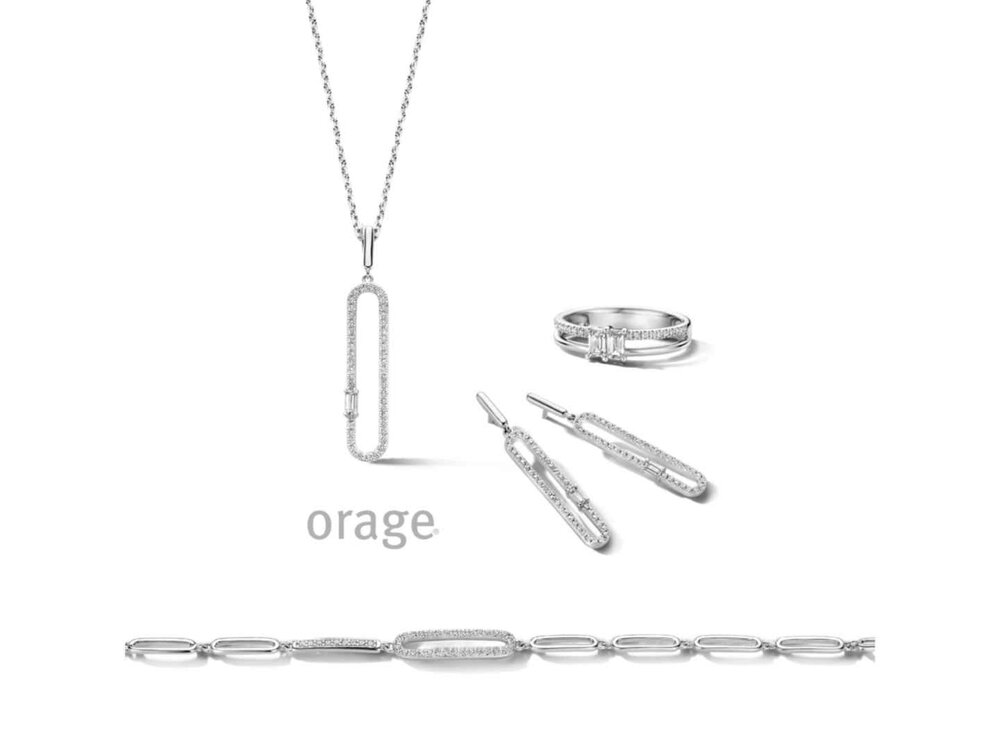OORBEL AFHANGER ZIRCONIA - Orage Silver Jewellery | (Ag) Orage Zilver