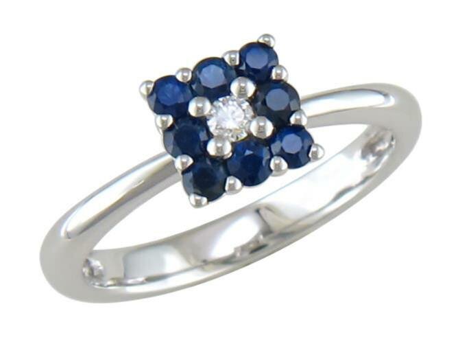 Ring kl.steen-Briljant - 18kt Witgoud | COLLECTION VANSCHOENWINKEL