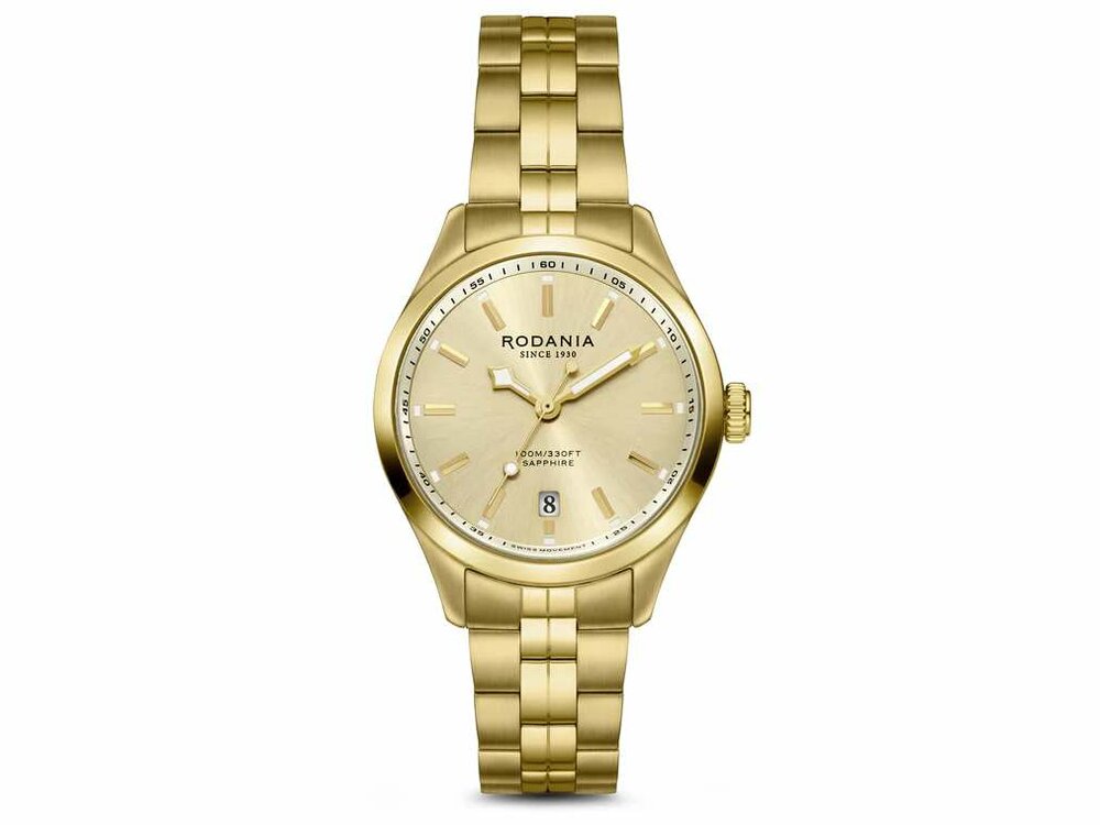 RODANIA SWISS MADE DAMES - Bicolor Staal-Plaqué / PVD | Rodania 1930 Swiss Made