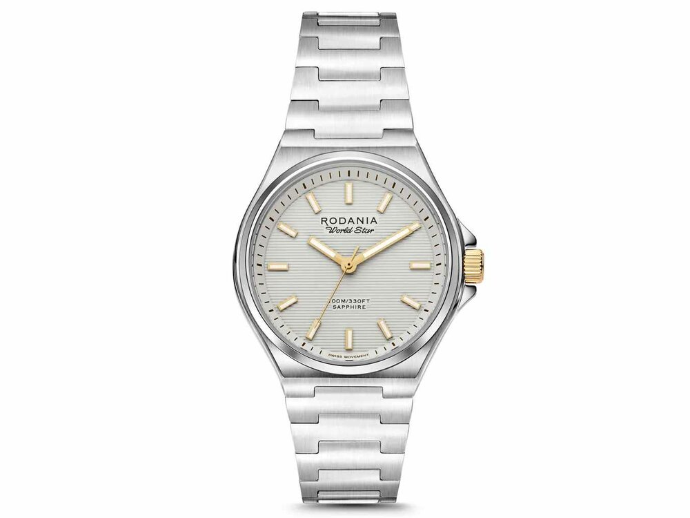 RODANIA SWISS MADE DAMES - Bicolor Staal-Plaqué / PVD | Rodania 1930 Swiss Made