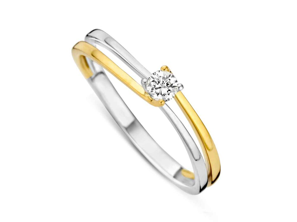 Ring Solitaire briljant - DULCI NEA 18K | COLLECTION VANSCHOENWINKEL