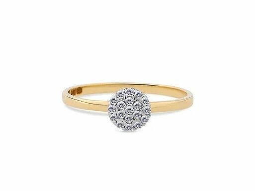 RING ZIRCONIA - 18kt Geelgoud | Swing 18k Jewels