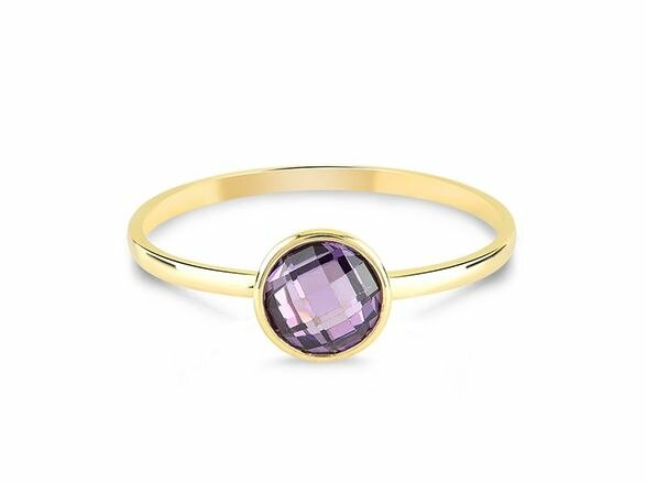 RING ZIRCONIA - 18kt Geelgoud | COLLECTION VANSCHOENWINKEL