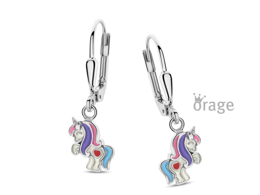 Oorbellen kinder afhanger - Orage Kids Silver | (Ag) Orage Zilver
