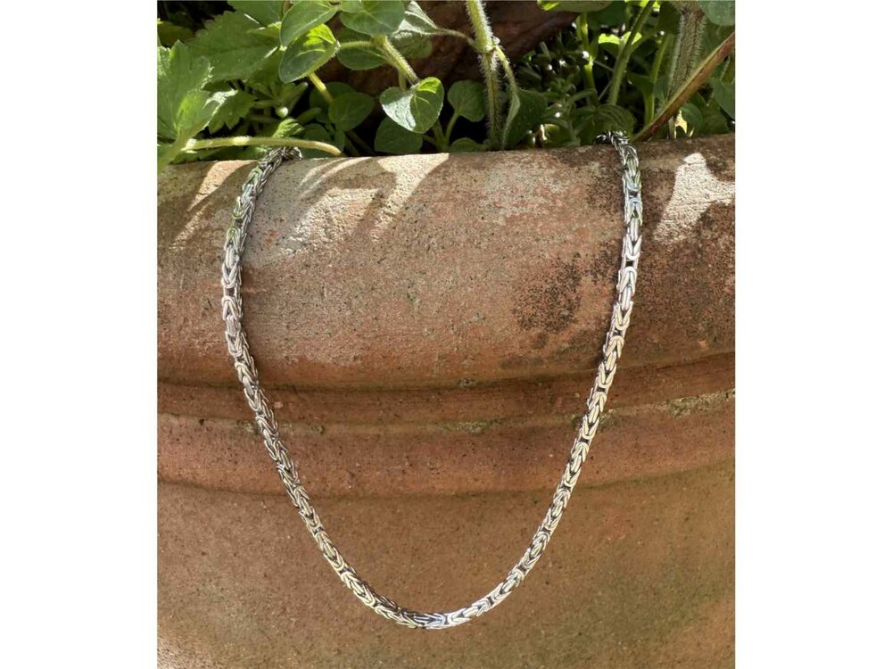 Koningsketting - Zilver Gerhodineerd | (AG) Zilver Collection VS