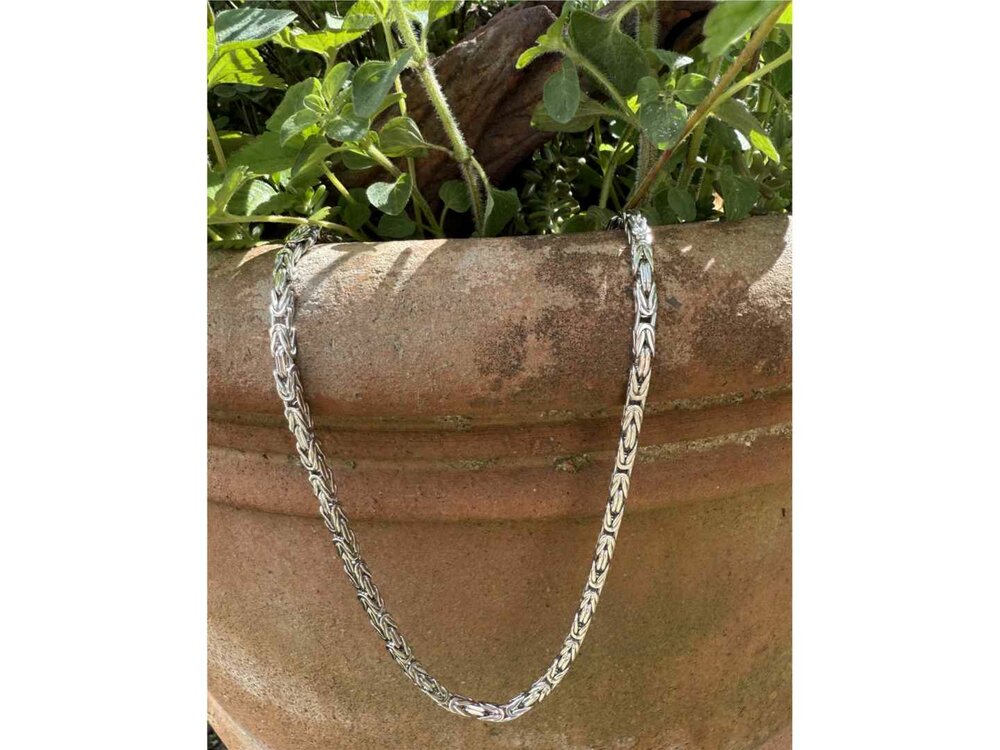 Koningsketting - Zilver Gerhodineerd | (AG) Zilver Collection VS