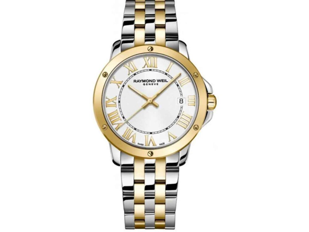 Heren uurwerk Compleet - Bicolor Staal-Plaqué / PVD | Raymond Weil