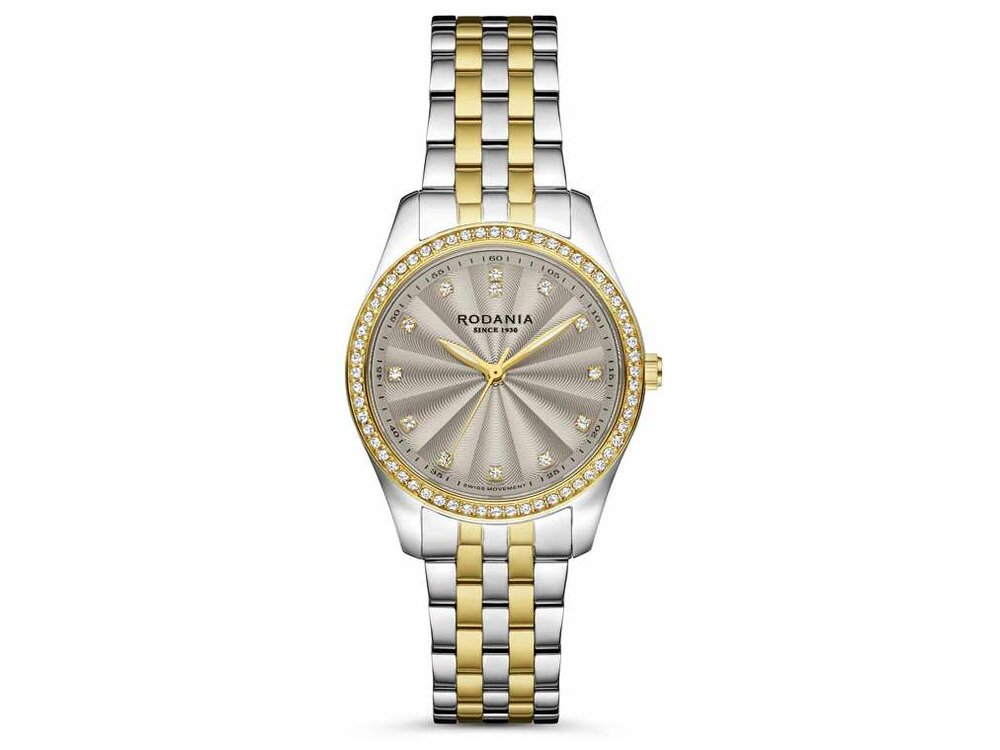 RODANIA SWISS MADE DAMES - Bicolor Staal-Plaqué / PVD | Rodania 1930 Swiss Made