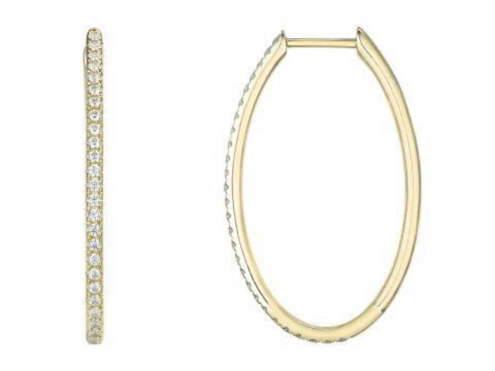 Oorbel Creolen Briljant - 18kt Geelgoud | COLLECTION VANSCHOENWINKEL