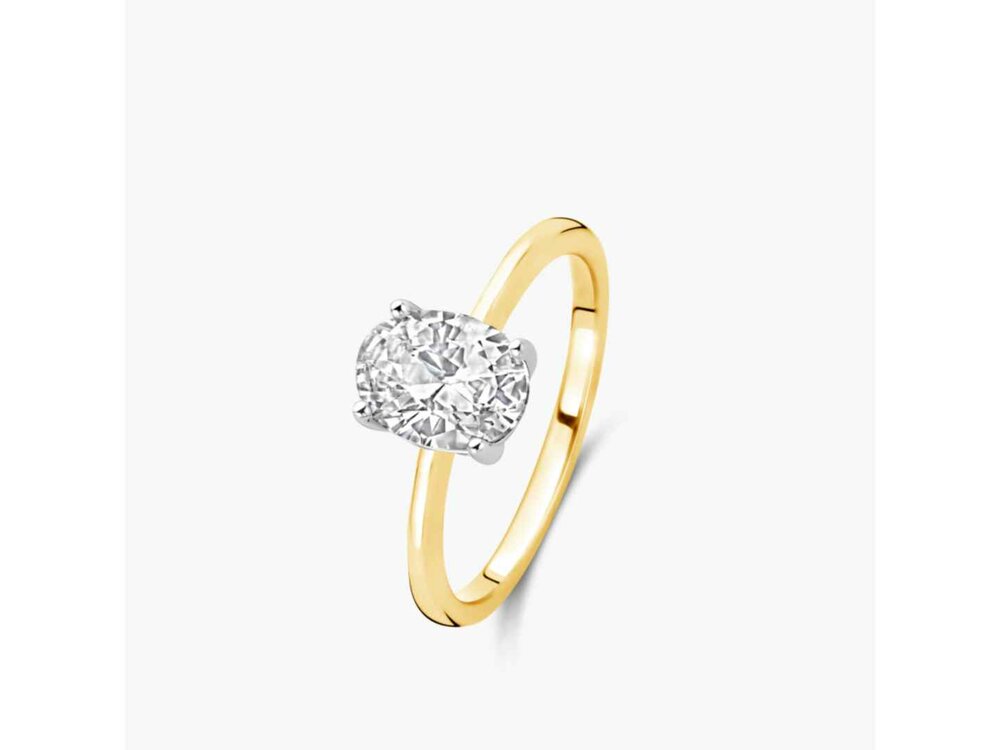 Lab Grown Diamond Solitair - 18kt Bicolor | Lab Grown Collection VS