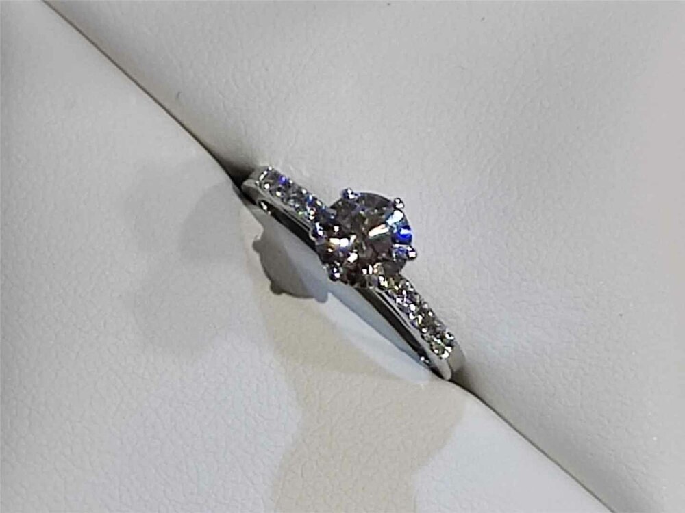 Lab Grown Diamond Solitair - 18kt Witgoud | Lab Grown Collection VS