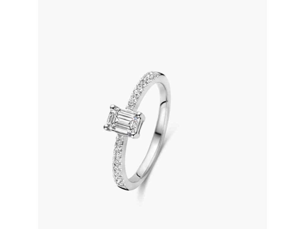 Lab Grown Diamond Solitair - 18kt Witgoud | Lab Grown Collection VS