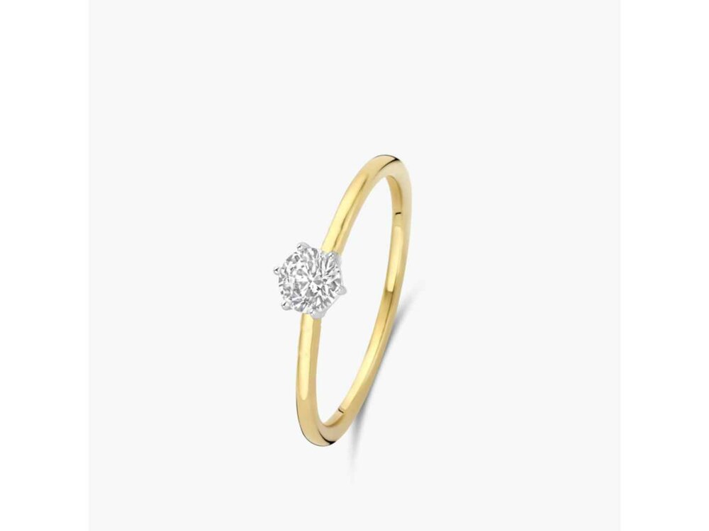Lab Grown Diamond Solitair - 18kt Bicolor | Lab Grown Collection VS