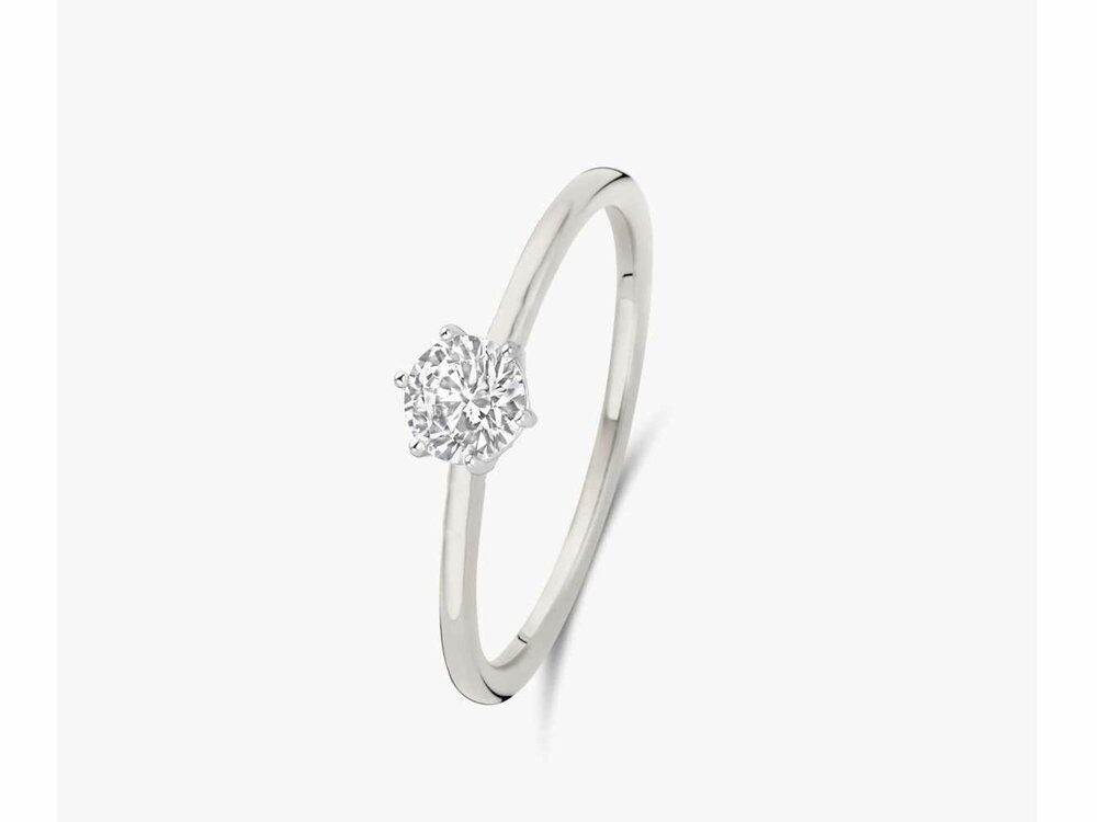 Lab Grown Diamond Solitair - 18kt Witgoud | Lab Grown Collection VS