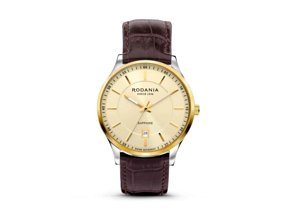 RODANIA SWISS MADE HEREN - Edelstaal+Leer | Rodania 1930 Swiss Made