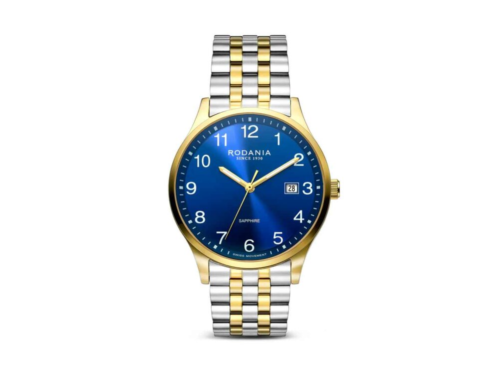 RODANIA SWISS MADE HEREN - Bicolor Staal-Plaqué / PVD | Rodania 1930 Swiss Made