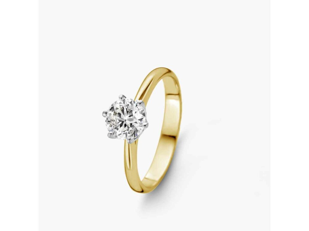 Lab Grown Diamond Solitair - 18kt Bicolor | Lab Grown Collection VS