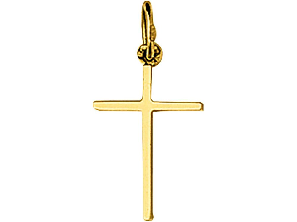 Hanger Kruisje - 18kt Geelgoud | COLLECTION VANSCHOENWINKEL