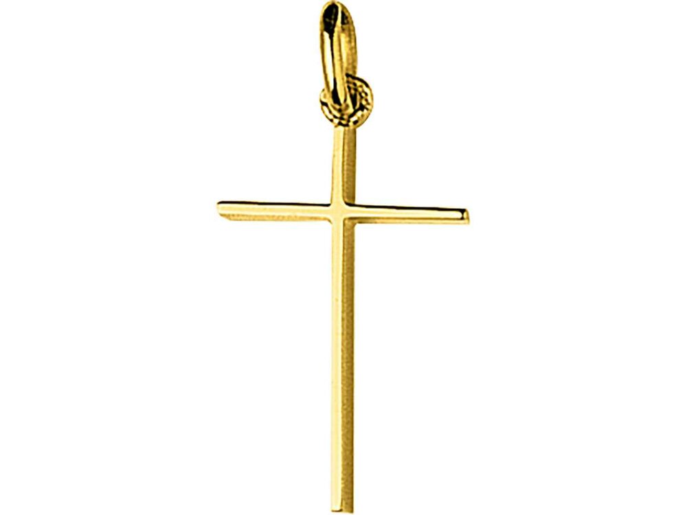 Hanger Kruisje - 18kt Geelgoud | COLLECTION VANSCHOENWINKEL