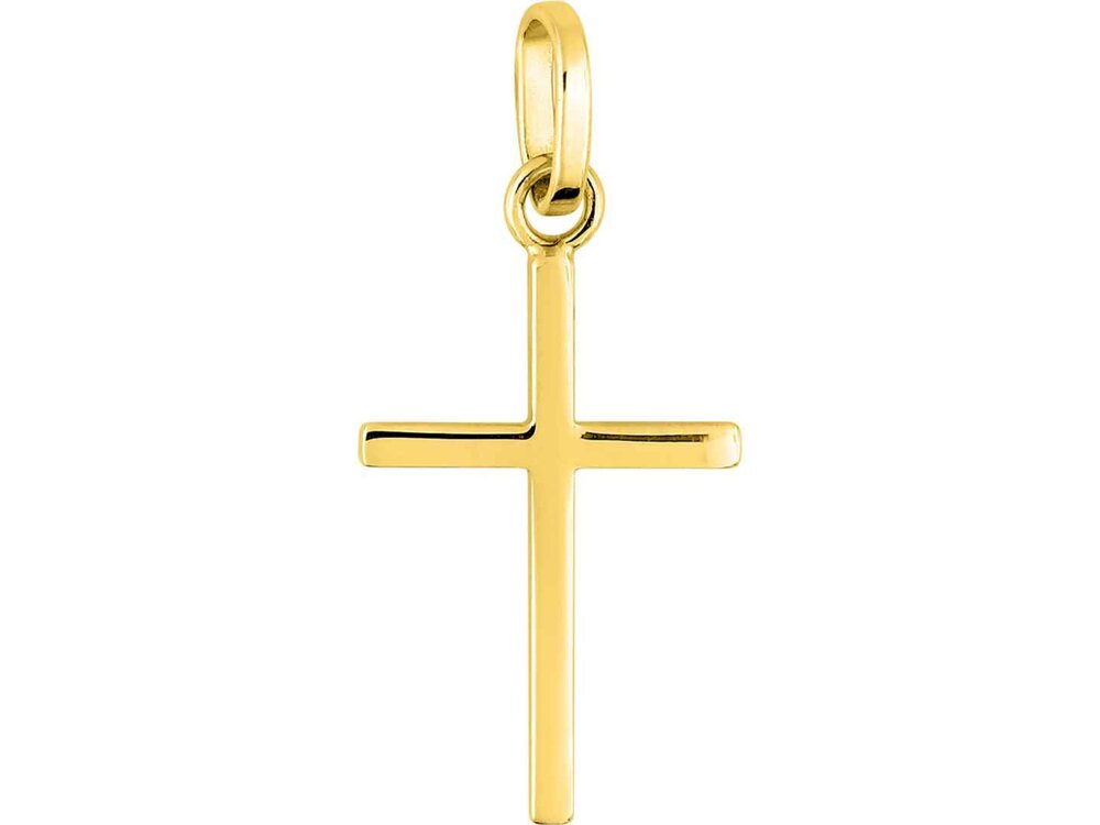 Hanger Kruisje - 18kt Geelgoud | COLLECTION VANSCHOENWINKEL