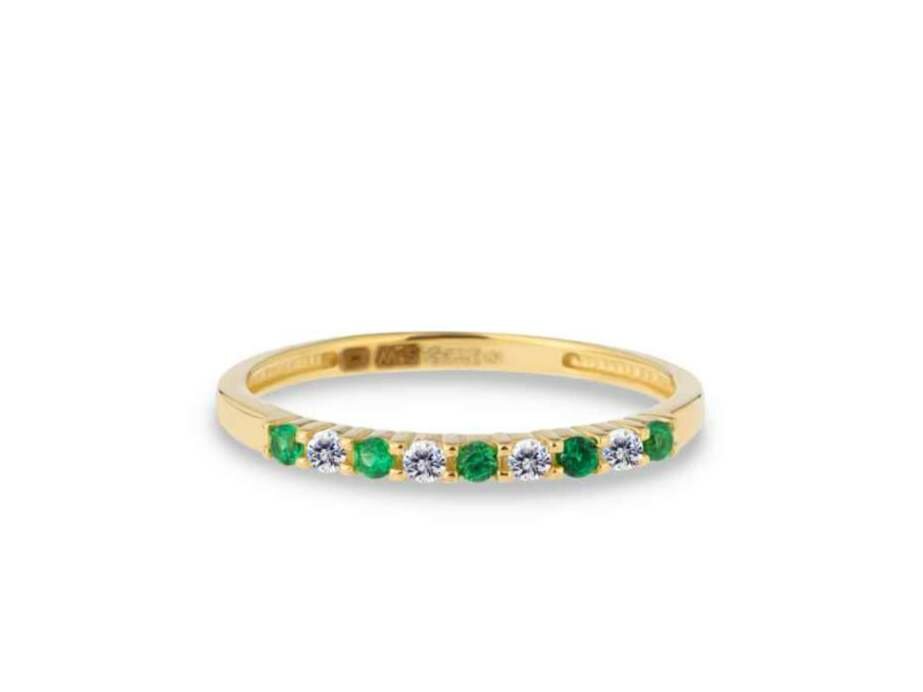 RING ZIRCONIA - 18kt Geelgoud | Swing 18k Jewels