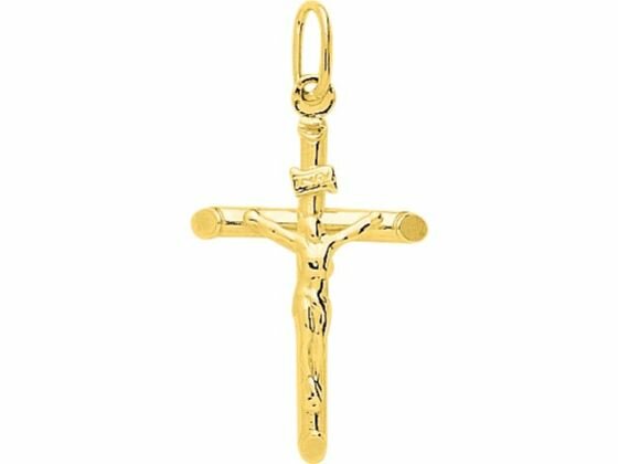 Hanger Kruisje - 18kt Geelgoud | COLLECTION VANSCHOENWINKEL