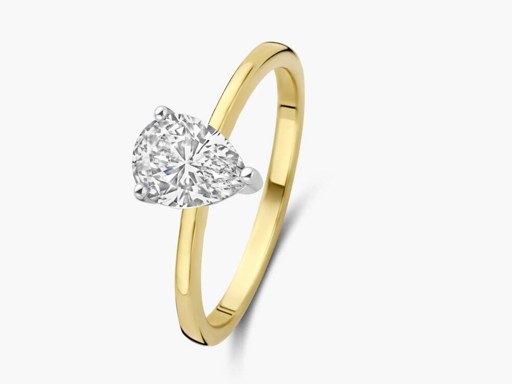 Lab Grown Diamond Solitair - 18kt Bicolor | Lab Grown Collection VS