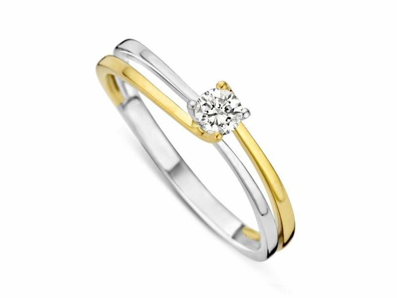 Ring Solitaire briljant - DULCI NEA 18K | COLLECTION VANSCHOENWINKEL
