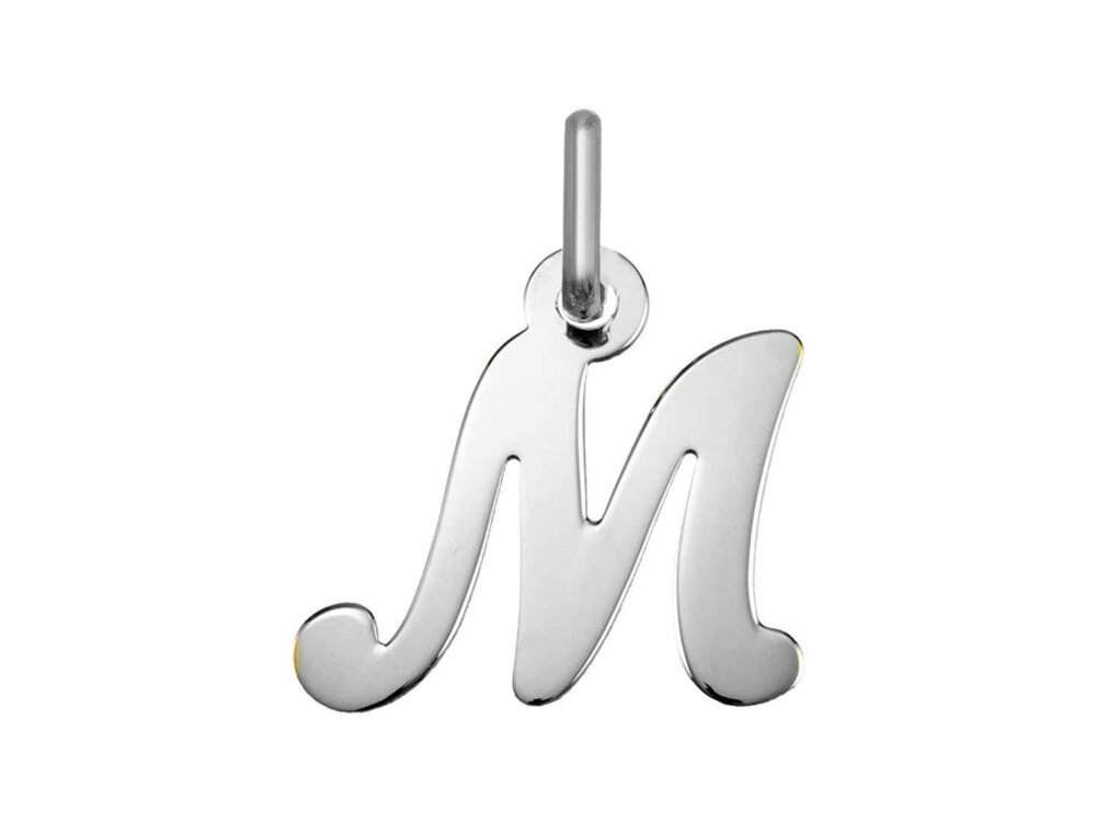 Hanger Letter - Zilver Gerhodineerd | (AG) Zilver Collection VS