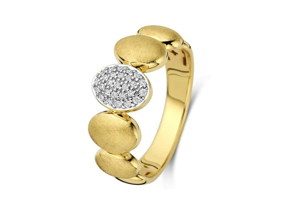 Ring briljant - 18kt Geelgoud | COLLECTION VANSCHOENWINKEL