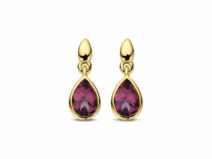 OORBELLEN KLEURSTEEN - 18kt Geelgoud | COLLECTION VANSCHOENWINKEL