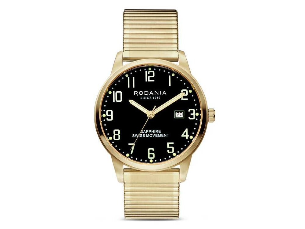 RODANIA SWISS MADE HEREN - Bicolor Staal-Plaqué / PVD | Rodania 1930 Swiss Made