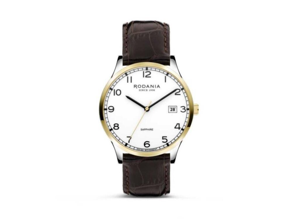 RODANIA SWISS MADE HEREN - Edelstaal+Leer | Rodania 1930 Swiss Made