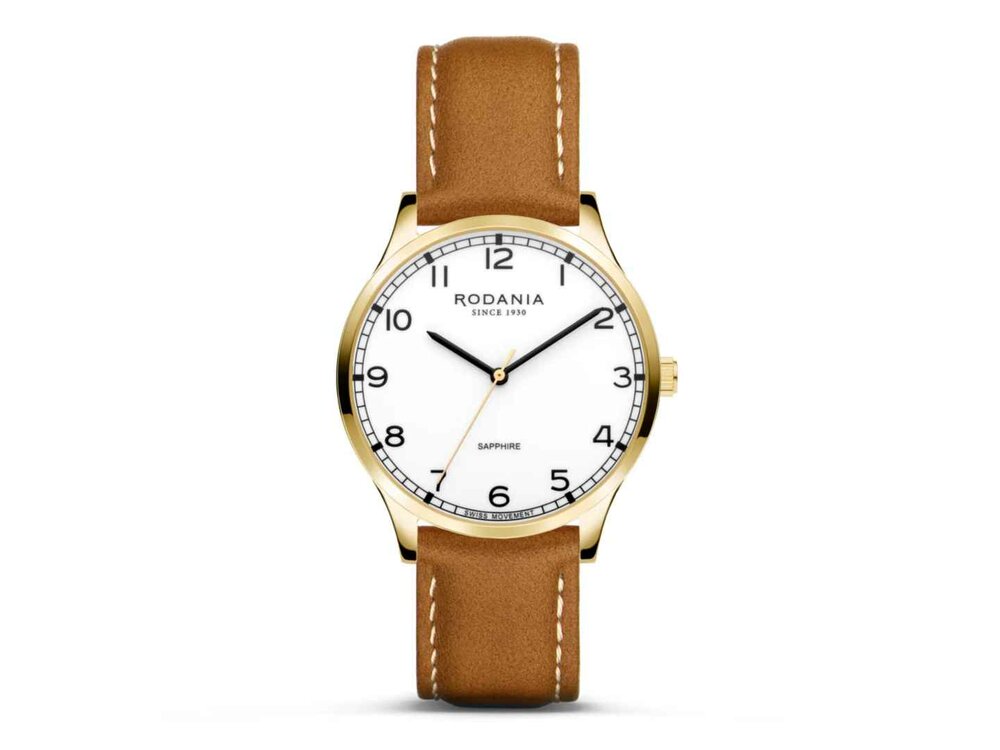 RODANIA SWISS MADE HEREN - Edelstaal+Leer | Rodania 1930 Swiss Made