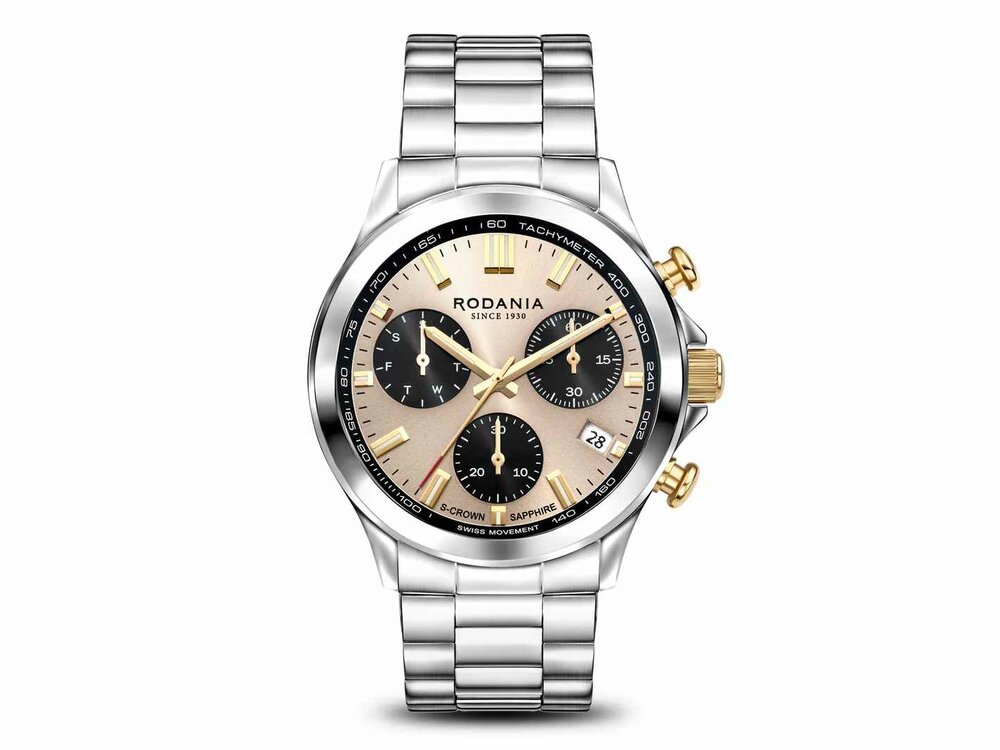 RODANIA SWISS MADE HEREN - PVD plaqué / Edelstaal | Rodania 1930 Swiss Made