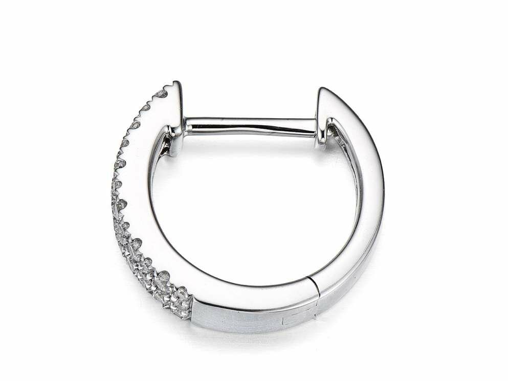 Oorbellen briljant - 18kt Witgoud | COLLECTION VANSCHOENWINKEL