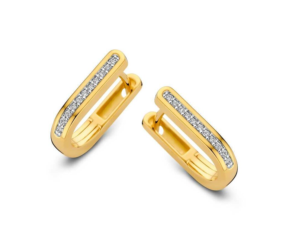 Oorbel Creolen Briljant - 18kt Bicolor | COLLECTION VANSCHOENWINKEL