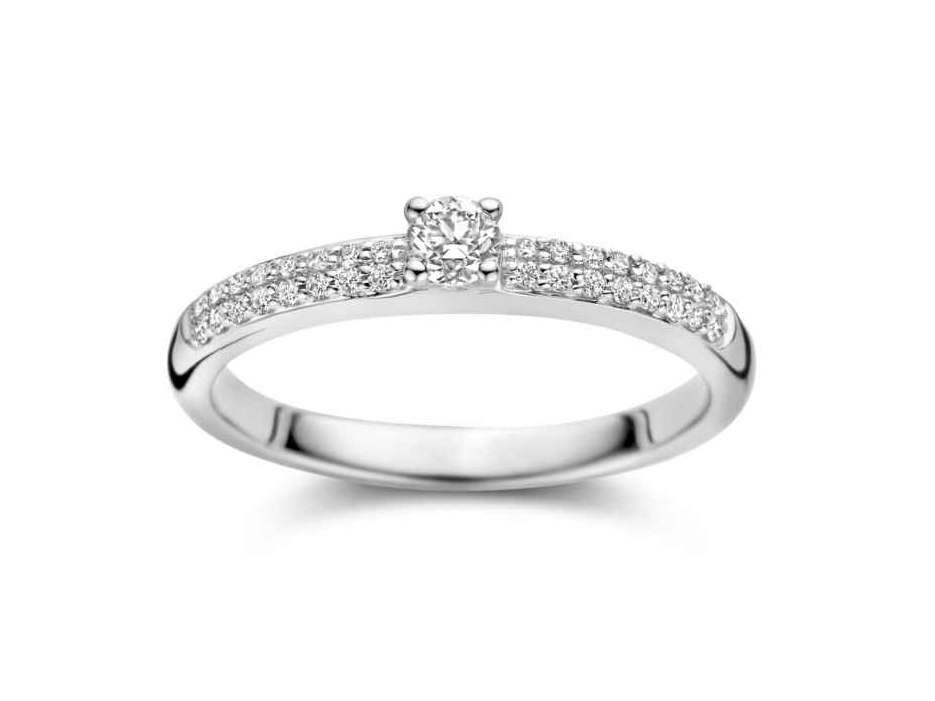 Ring Solitaire briljant - DULCI NEA 18K | COLLECTION VANSCHOENWINKEL