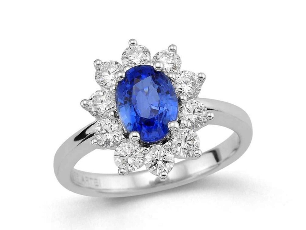 Ring entourage briljant - 18kt Witgoud | COLLECTION VANSCHOENWINKEL