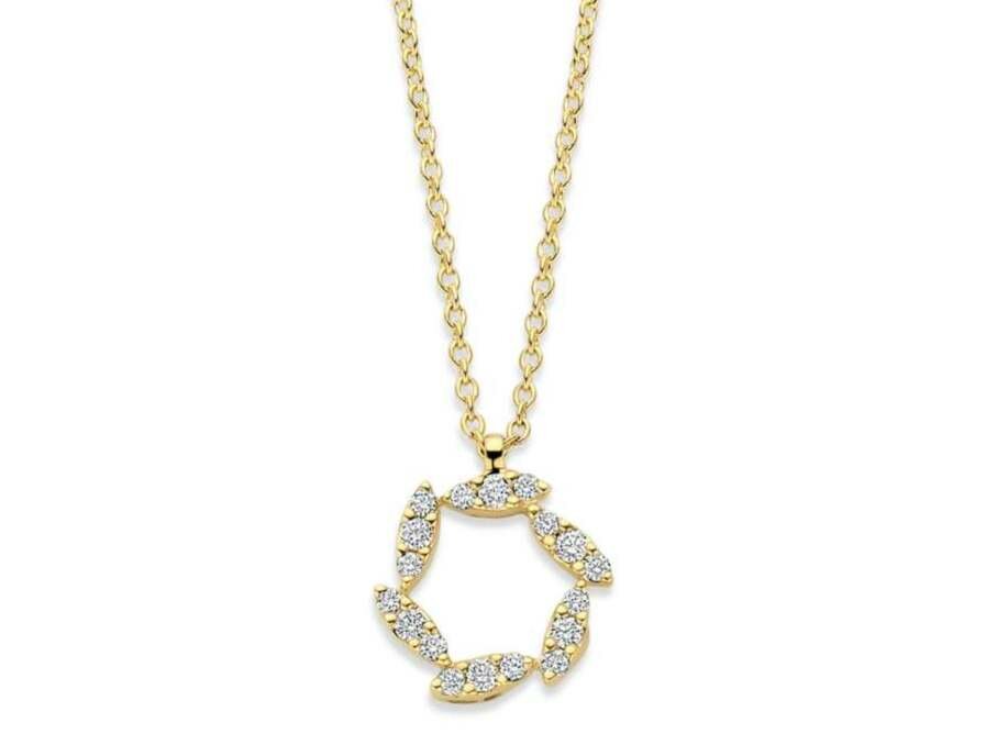 Hanger met Ketting - 18kt Geelgoud | COLLECTION VANSCHOENWINKEL