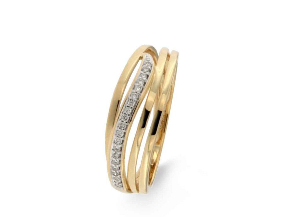 Ring briljant - 18kt Bicolor | COLLECTION VANSCHOENWINKEL