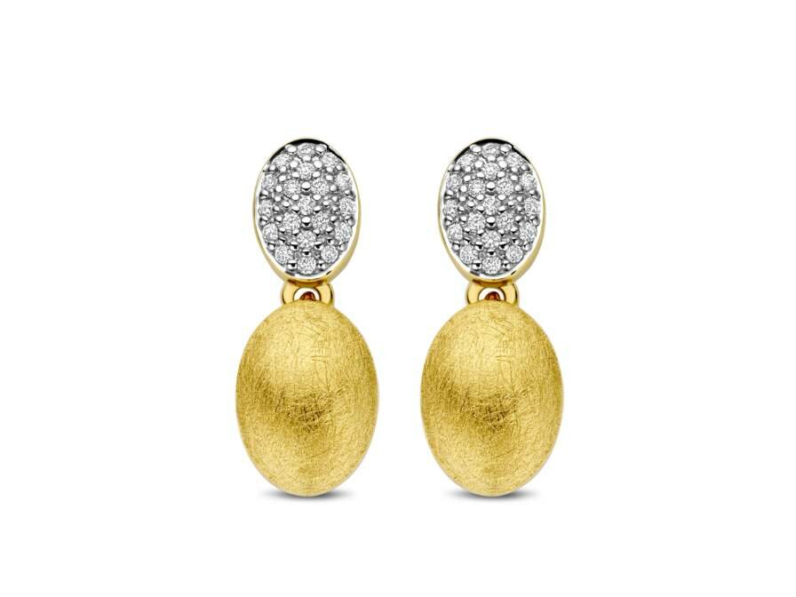 Oorbellen briljant - 18kt Bicolor | COLLECTION VANSCHOENWINKEL