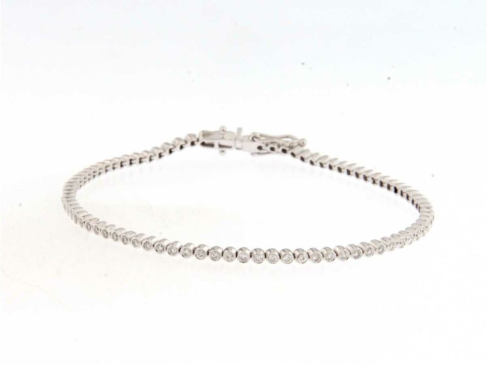 Armband met Briljant - 18kt Witgoud | COLLECTION VANSCHOENWINKEL