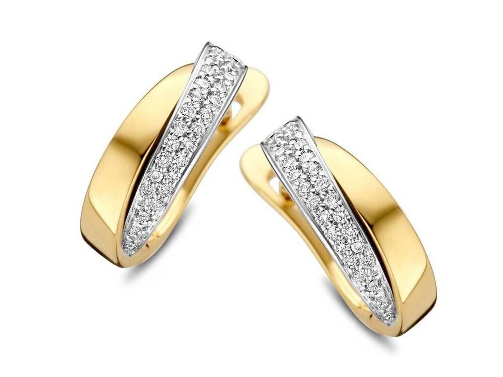 Oorbel Creolen Briljant - 18kt Bicolor | COLLECTION VANSCHOENWINKEL