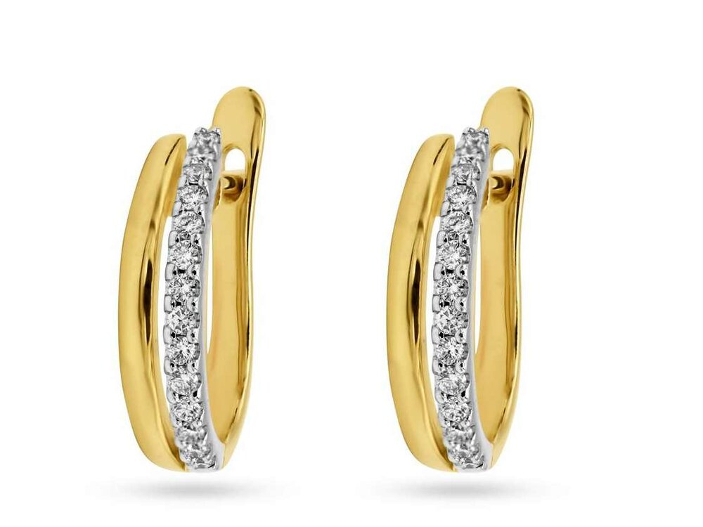 Oorbel Creolen Briljant - 18kt Bicolor | COLLECTION VANSCHOENWINKEL