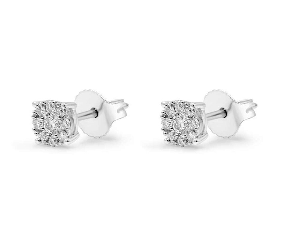 Oorbellen briljant - 18kt Bicolor | COLLECTION VANSCHOENWINKEL